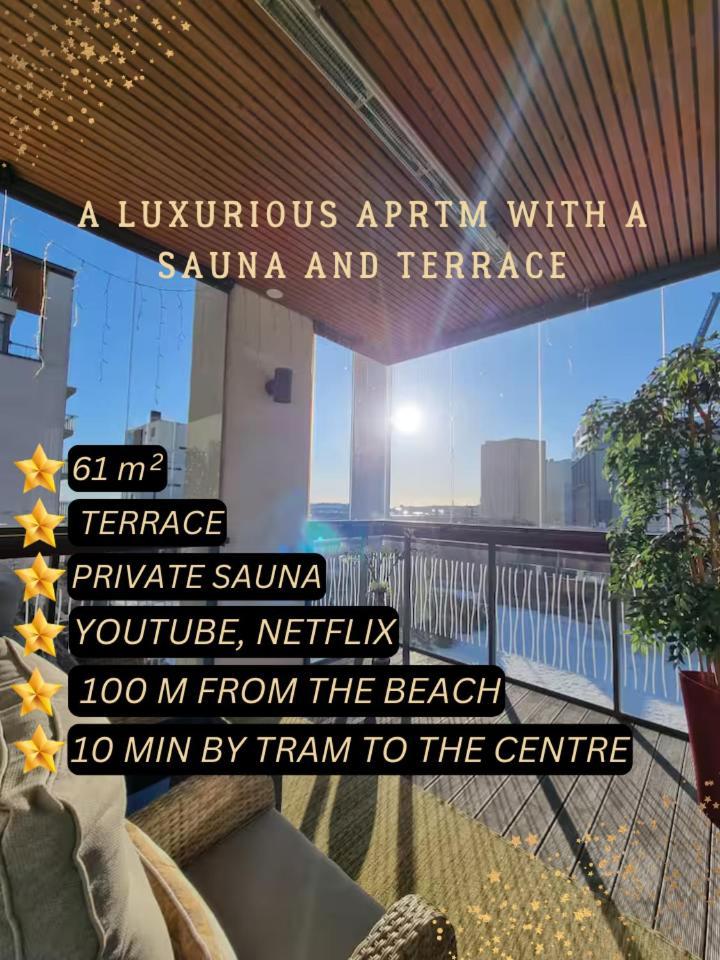 A luxurious aprtm with a sauna&terrace Netflix Helsinki Exterior foto